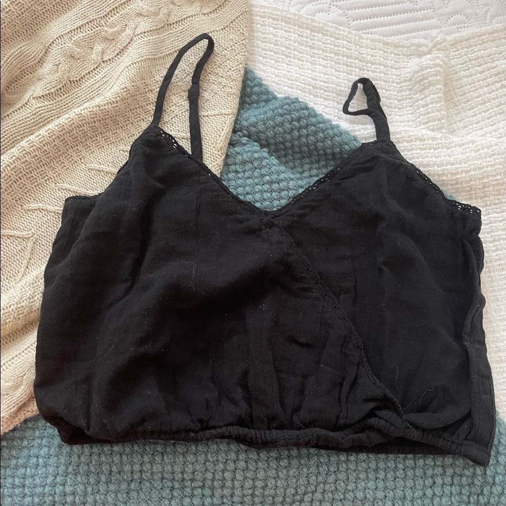 Black tank top